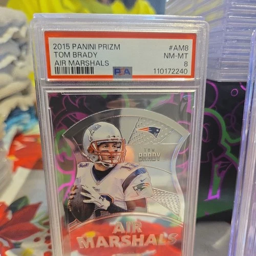 2015 Tom Brady Panini Prizm Air Marshals PSA 8