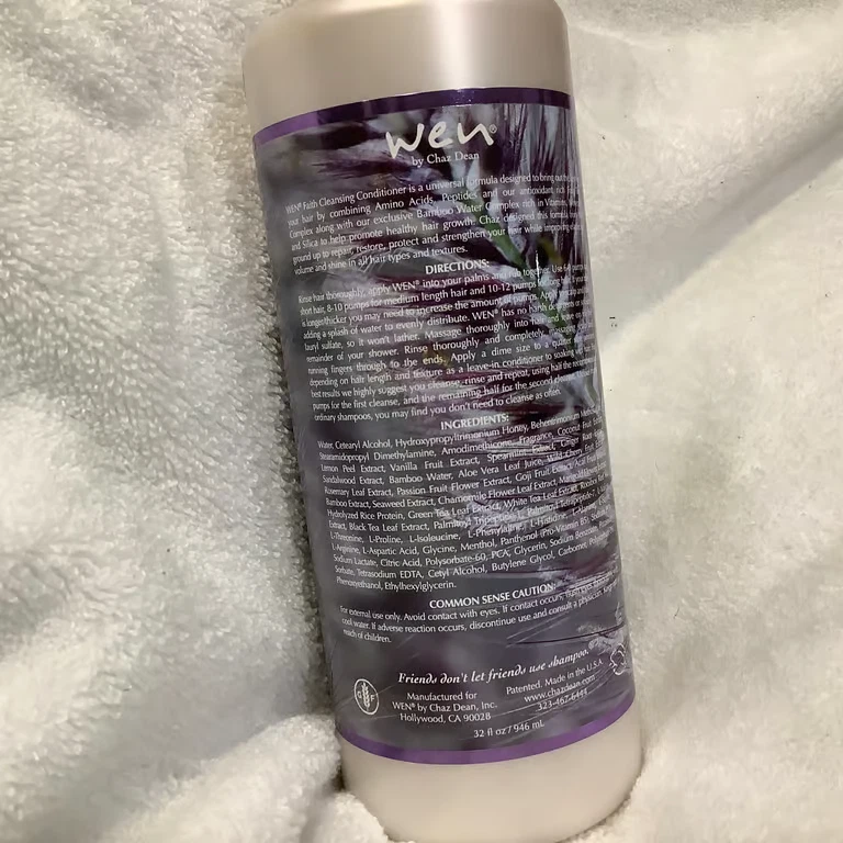 Wen Chaz Dean FAITH Restorative Cleansing Conditioner 32 OZ SEALED - Image 2 of 2