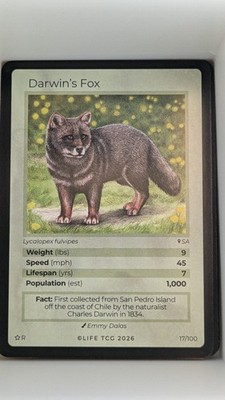 Life TCG Darwin's Fox Special Edition 17/100 Rare