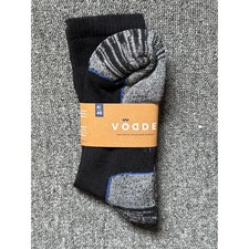 3 pairs Vodde All Sports Socks Black/Grey 7-12 RRP £8