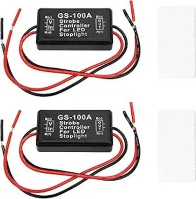 2-Piece 12V-24V LED Flasher Strobe Controller Module for Motorcycle Car Truck Br