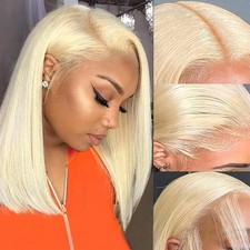 CECE Bob Wig Human Hair 13x4 HD Lace Front Glueless Pre Plucked 10" 180 