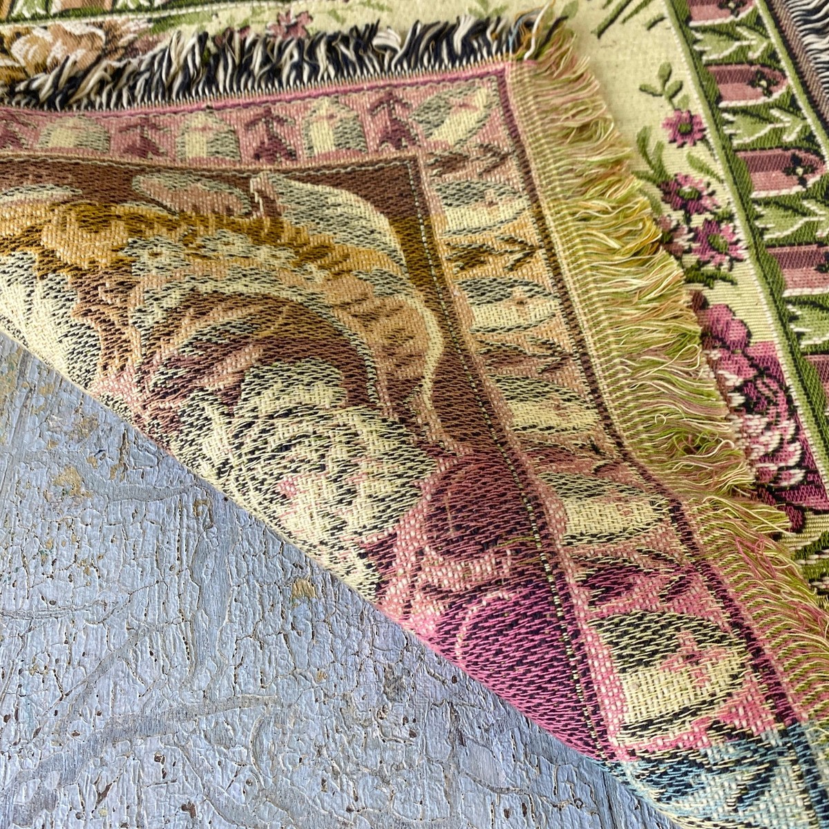 Petit Coureur De Table Tapisserie Française Jacquard - 17 X 16, Ornement