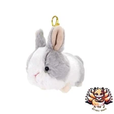 NEW SunLemon Baby Animals Keychain Rabbit GY 7 x 12 x 10cm Plush Keychain Baby