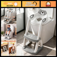 2-in-1 Potty Training Seat for Kids, Toddler Toilet with Splash Guard  Step Sto