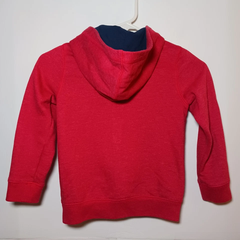 OshKosh B'gosh Sudadera con Capucha Cremallera Completa Niños Talla 6A Rojo Polar Foto 2 de 4
