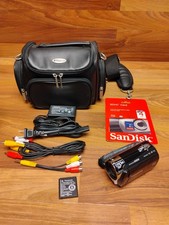Panasonic SDR-S26 SD Camcorder Black 70x Optical Zoom w/ Charger, SD Card, Case
