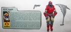 1987 G.I. JOE Cobra-La Team ROYAL GUARD v.1 with Accessories & File Card