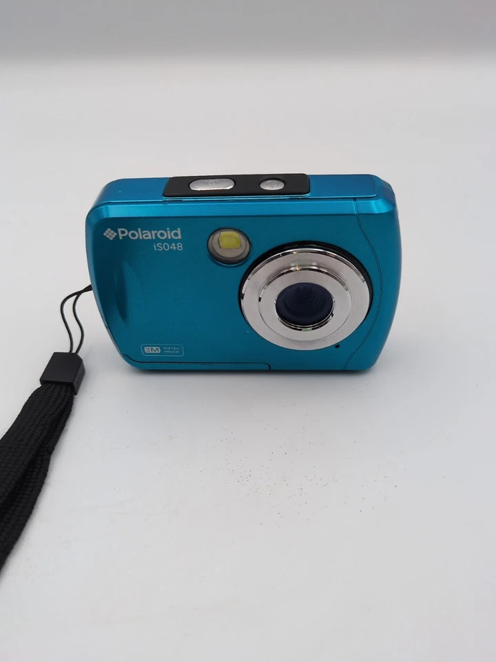 POLAROID IS048 Waterproof 16MP Digital Camera, Teal, Untested, - image 2 of 4