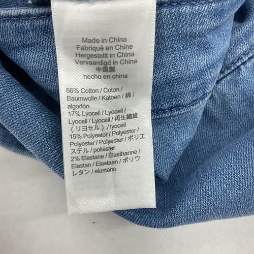 J.Crew Damen Baumwolle Midi Trompetenrock, Denim Hellblau, Größe 4 Neu mit Etikett - Bild 5 von 6