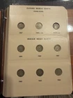 Dansco Flying Eagle & Indian Head Cent Album 1857-1909 Nearly Complete 44 Coins