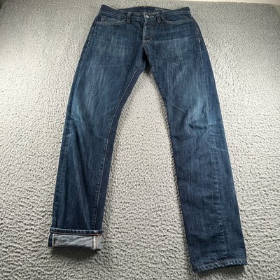 Outerknown Jeans Mens W30 L34 Ambassador SEA Button Fly Selvedge Indigo Slim