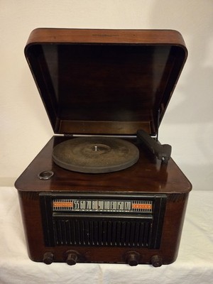General Electric GE 1940s Tube Phonograph Radio LC 628 | eBay