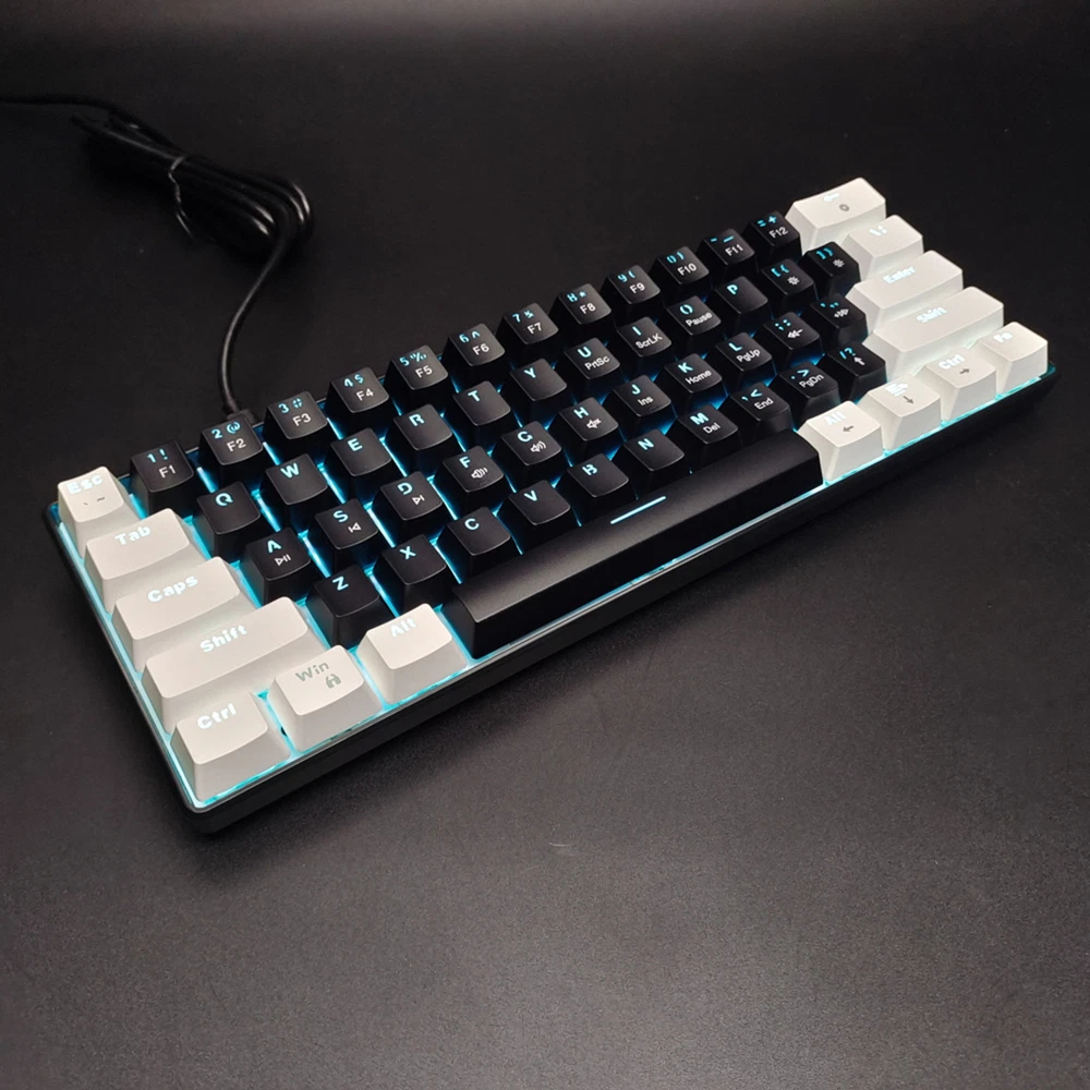 V900 61-key Mechanical Gaming Keyboard with High-Quality I4Z0 Switches for Superior Performance and Durability