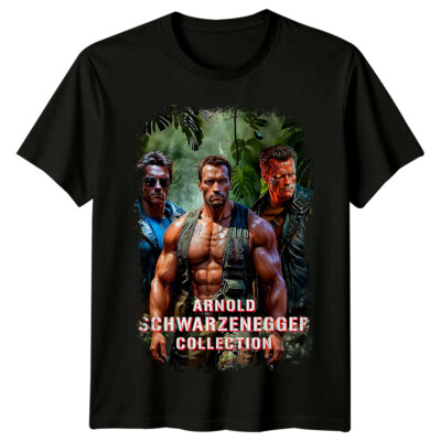 Arnold Schwarzenegger Movie Poster Inspired T-Shirt Retro Tee Unisex