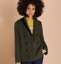 NWT BROOKS BROTHERS Wool-Blend Double-Knit Peacoat