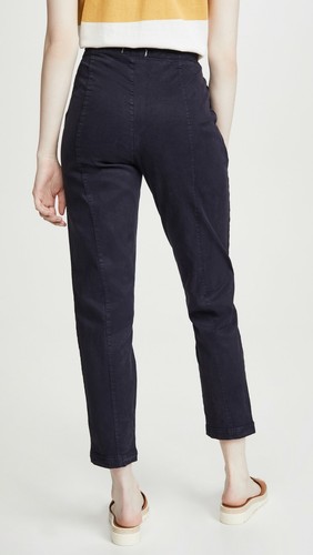 Alex Mill Twill Drawstring Chino Pants Navy Blue NWT Size 0 - Picture 3 of 10