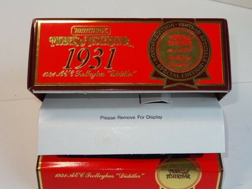 matchbox yesteryear Y10 AEC TROLLEYBUS (219) - Imagen 2 de 3