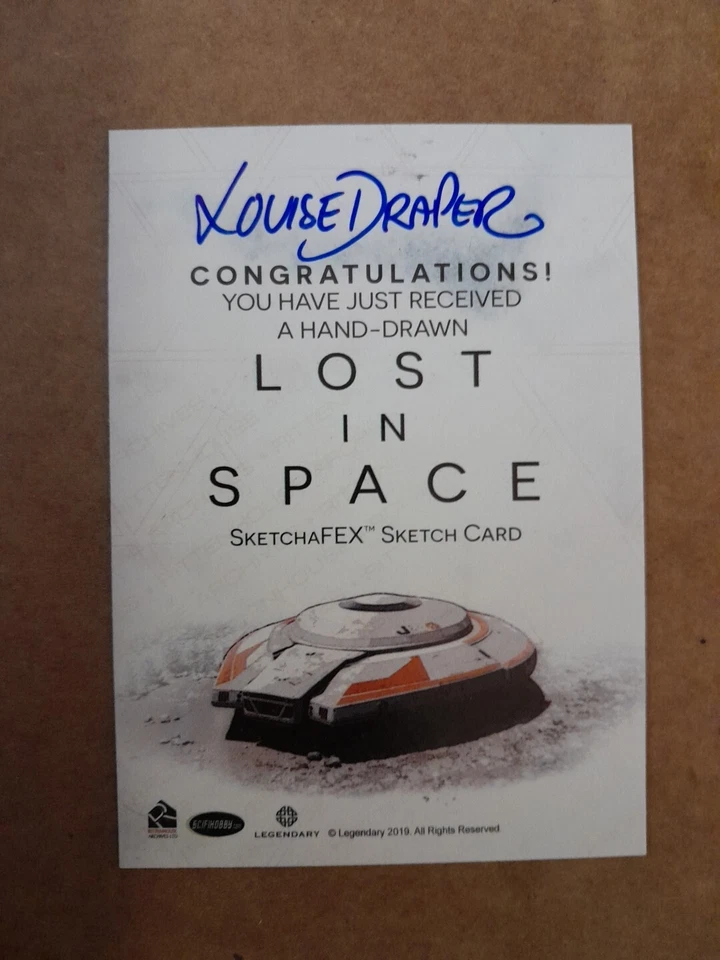 Lost In Space Season One Netflix 1/1 Sketch Card By Louise Draper Will Robinson  - Image 2 of 2