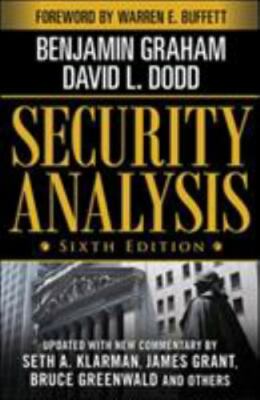 4-7 DAYS DELIVERY - Security Analysis by Benjamin Graham, 6th International ed.