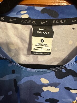 Nike Dri-Fit F.C. Real Bristol Blue Camo, Unisex Sz S | eBay