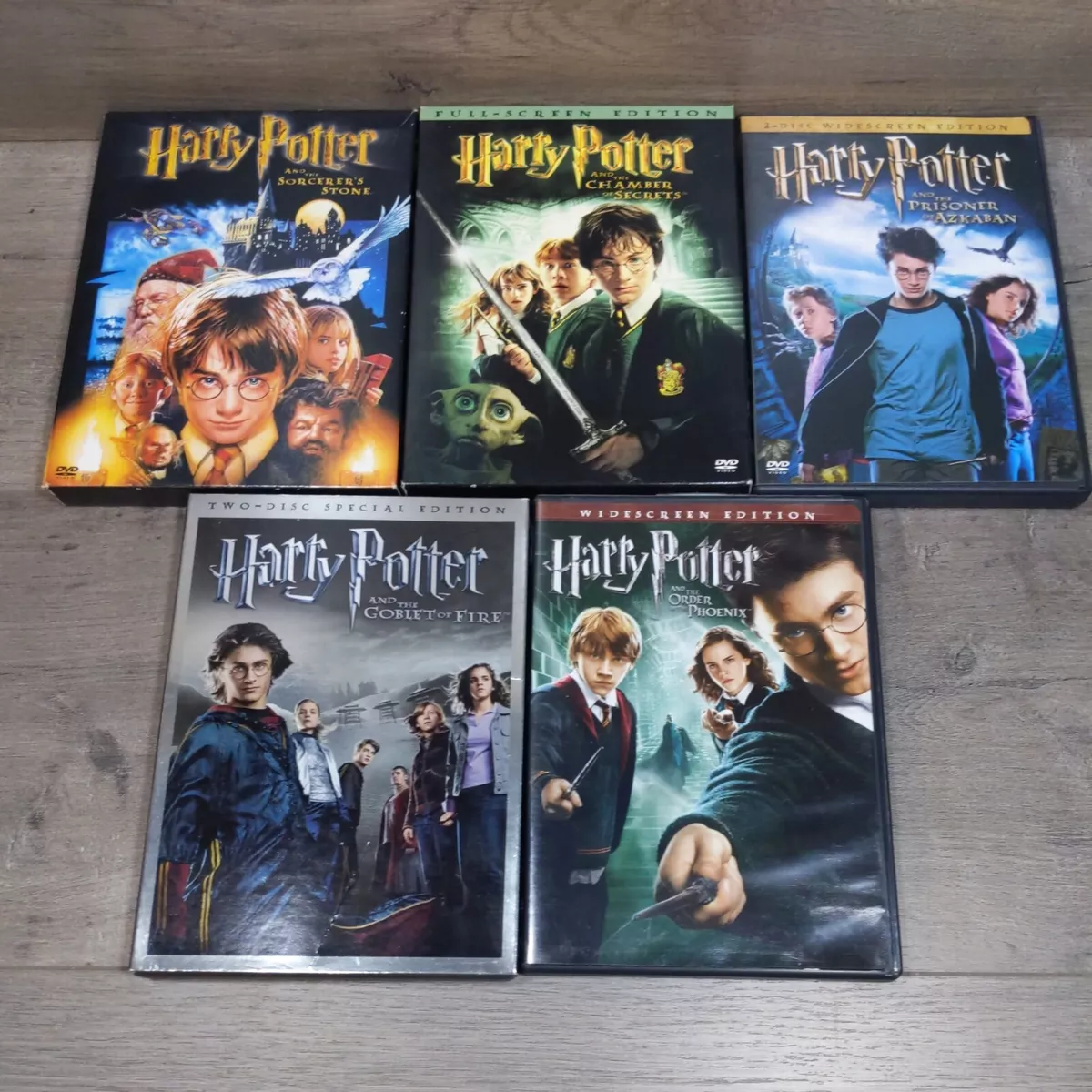 Harry Potter DVD Movie collection - 1 to 5- 3rd movie is brand new.