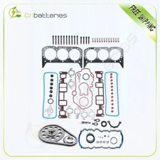 Fits 99-03 Chevrolet S10 4.3L Full Gasket Set Head Bolts & Timing Chain Kit 4.3L