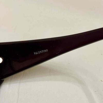 Valentino Garavani Burgundy Large Sunglasses with Case 5449S CZZ 56#16 130 Valentino Garavani Italy Large Burgundy Sunglasses with Case  main image 2