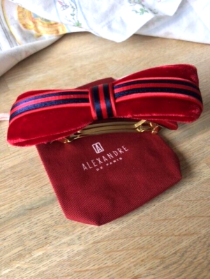 Alexandre de Paris Bow Clip Alexandre de Paris Classic Black Plastic Bow Made in France  main image 2