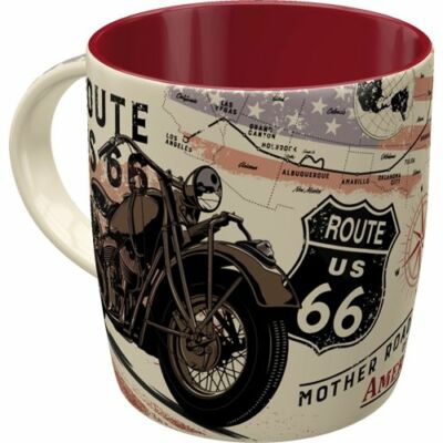 Kaffeetasse, Route 66 Bike Map, Kaffeepott