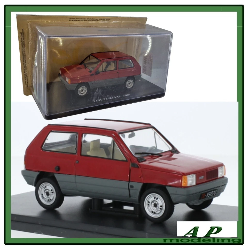 modellino auto scala 1/24 fiat panda 45 modellini vintage da collezione usato - Immagine 2 di 4