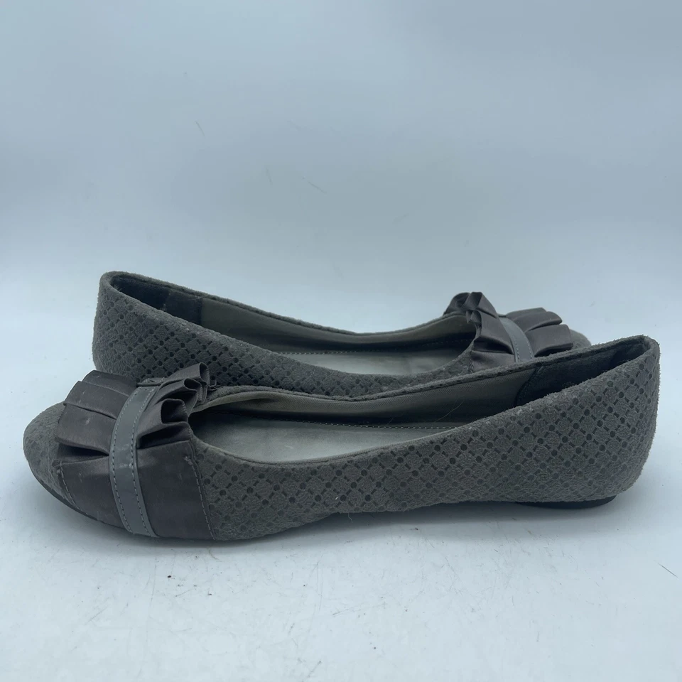 Fergalicious By Fergie Shoes Women's Ariel Gray Patterned Ballet Flats Size 7.5M - Image 3 of 4