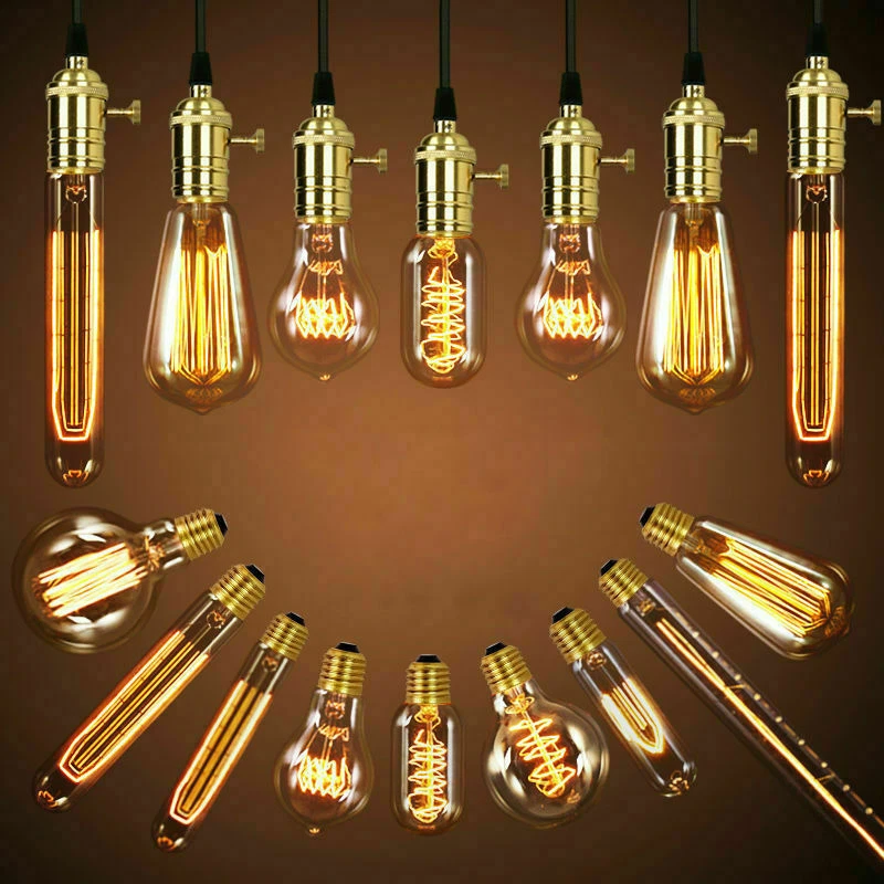 Vintage Industrial Retro LED Edison Bulb Filament Light E27 40W 220V Deco Lamp K - Image 2 of 4