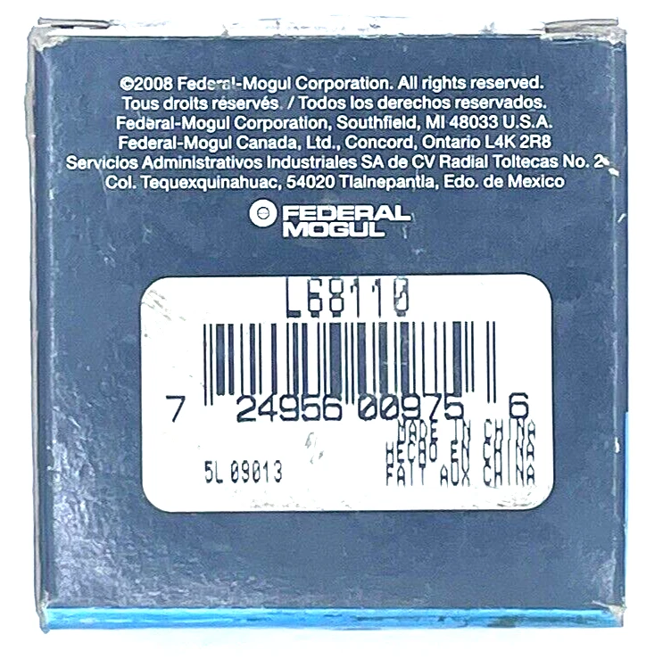 L68110 NUEVO FEDERAL MOGUL RUEDA DELANTERA INTERIOR COJINETE TAZA Foto 3 de 3