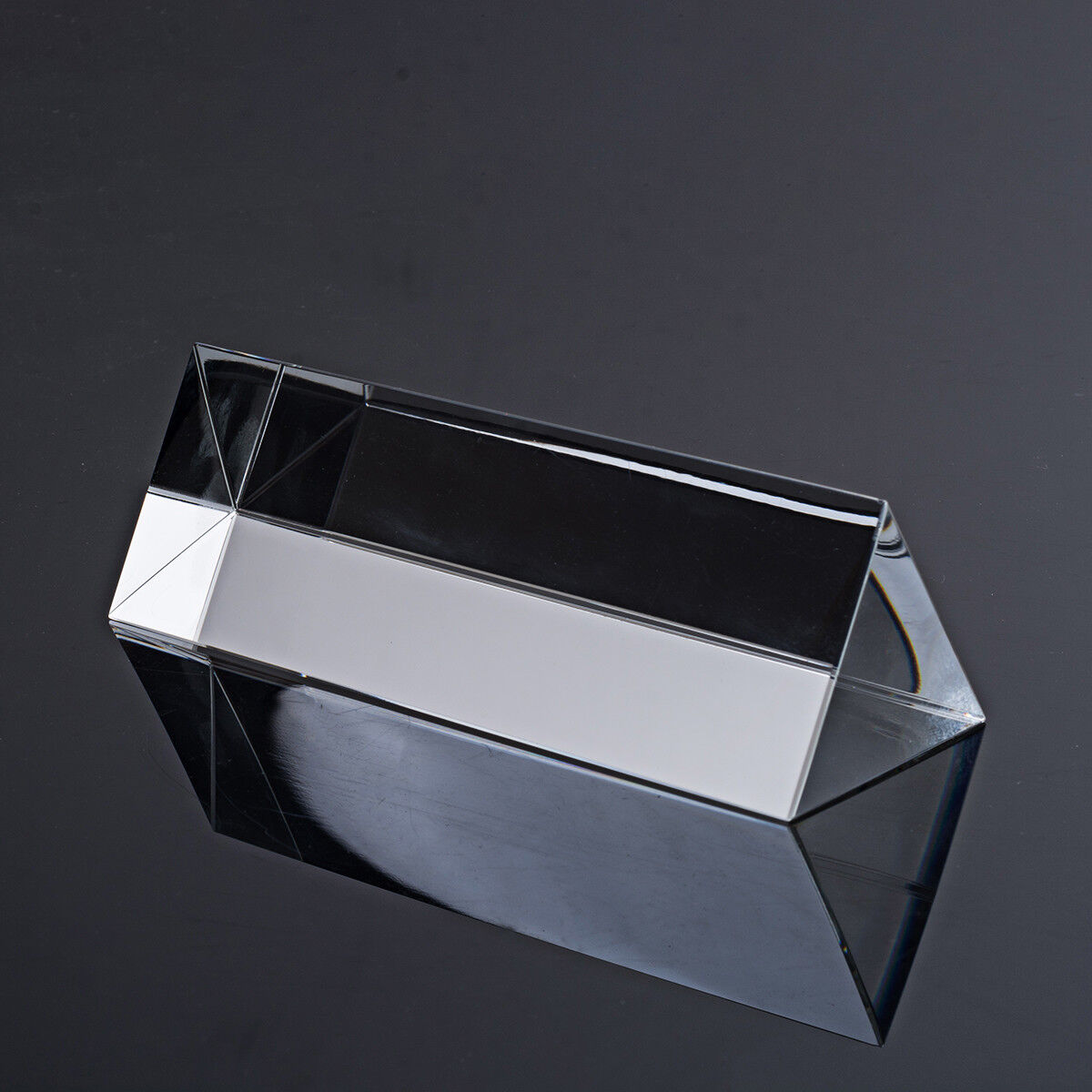 K9 Crystal Clear Prism 35cm Triangular Transparent Light Lens Physics Teaching