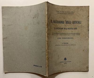 Ulysses Marani Bull Wedding Officers Royal Printing Gift 1934