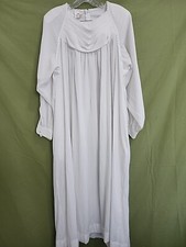 Vintage Le Voy's Women's White Long Sleeves Nightgown Size XL