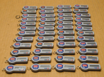 Lot of 48 RSA SecurID SID700 Key Fob, Small Grey FOR PARTS ONLY