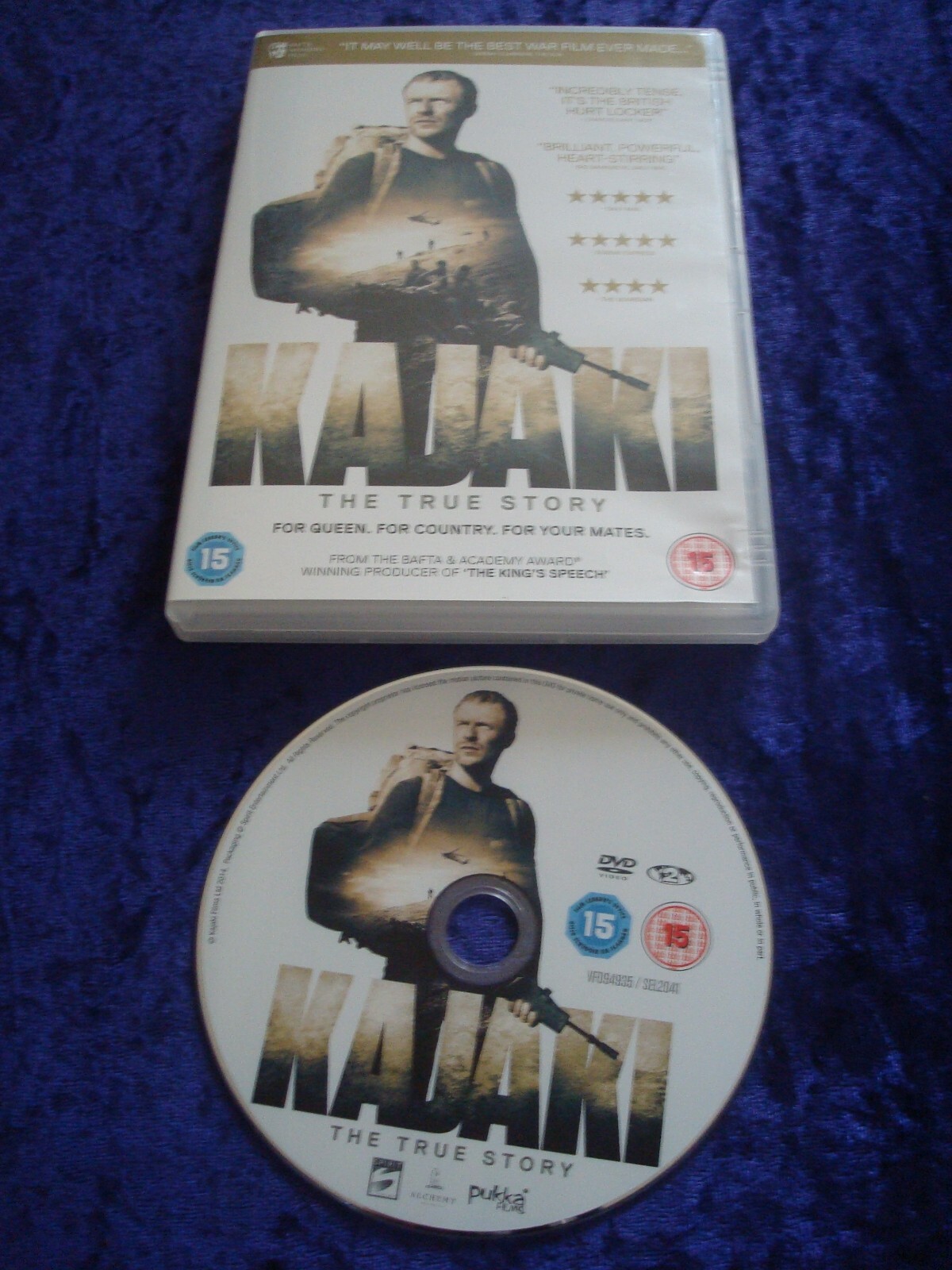 DVD KAJAKI AFGHANISTAN WAR ACTION TALIBAN LAND MINES UK R2 TRUE STORY
