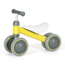 Balance Bike for 1 Year Old Girl Gift Pre-School First Bike 4 Wheels Riding Toys