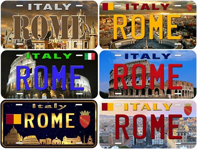 Rome Italy Novelty Car License Plate