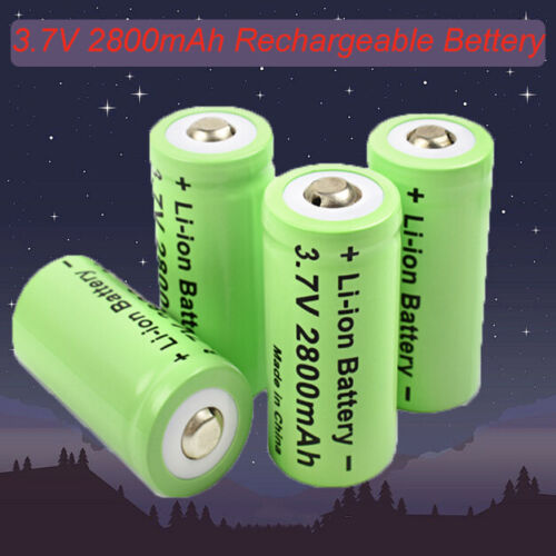 2800mAh Baterías CR123A 16340 Batería Recargable/Cargador Inteligente Lote Nuevo - Imagen 1 de 34