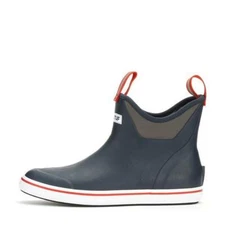 Xtratuf Men's 6 Inch Ankle Deck Boot - Navy/Red