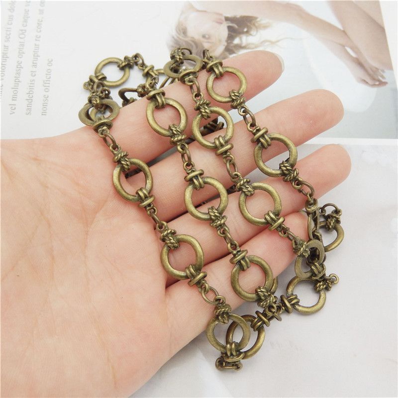 Chaîne Ovale Bronze Ancien – 2 Mètres, Maillons 13x6 Mm, W18692