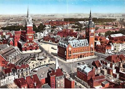 59 - SAN61814 - ARMENTIERES - L'Eglise Saint Vaast et l'Hôtel de Ville - Sofe