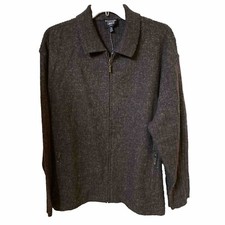NWT EMANUEL UNGARO LIBERTE ZIP UP SWEATER JACKET RIBBED BACK SIZE 3XL ORIG 245