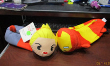 2 NWT Yoobi Marvel CAPTAIN MARVEL  IRONMAN 10  Pencil Pouch Case Bag PVC free