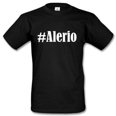 T-Shirt #Alerio Hashtag Raute für Damen Herren und Kinder