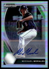 Michael Morales 2021 Panini Prizm DP #PDP83 Base Autographs Silver Prizm Auto
