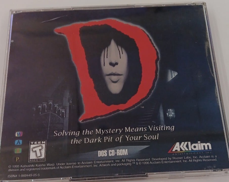 Rare D PC CD Rom Game (2 Discs) (1996) From Acclaim | eBay